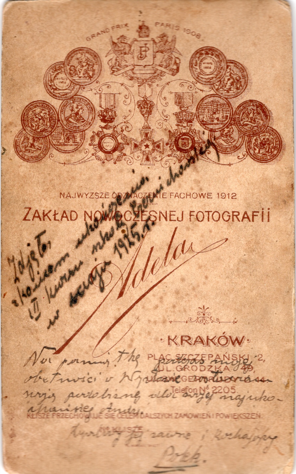Odwrocie karty: portret młodego mężczyzny