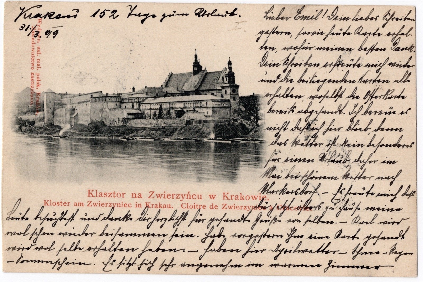 Klasztor Norbertanek na Zwierzyńcu, nad Wisłą