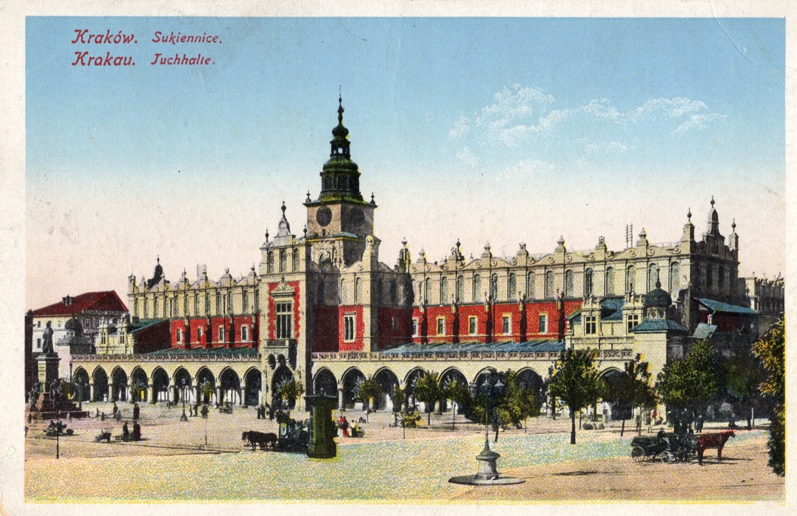 Sukiennice na poczcie polowej — grudzień 1915