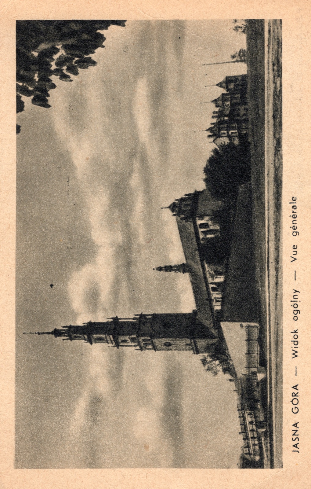 Jasna Góra, widok ogólny (Vue générale), światłodruk