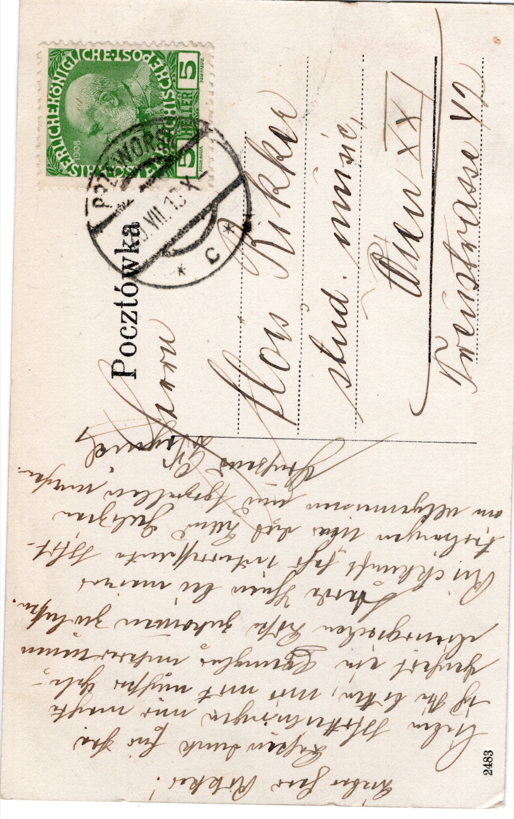 Odwrocie karty: Klasztor OO. Bernardynów