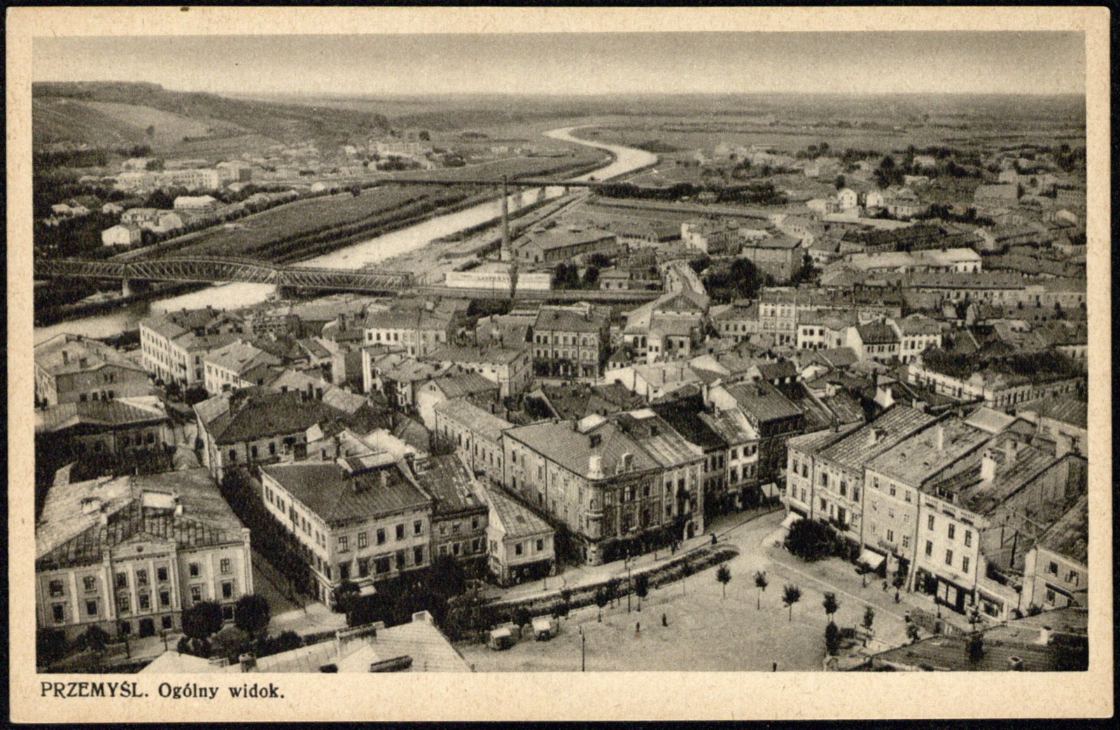 Dolina Sanu z lotu ptaka — nakład Sztuki, 1937