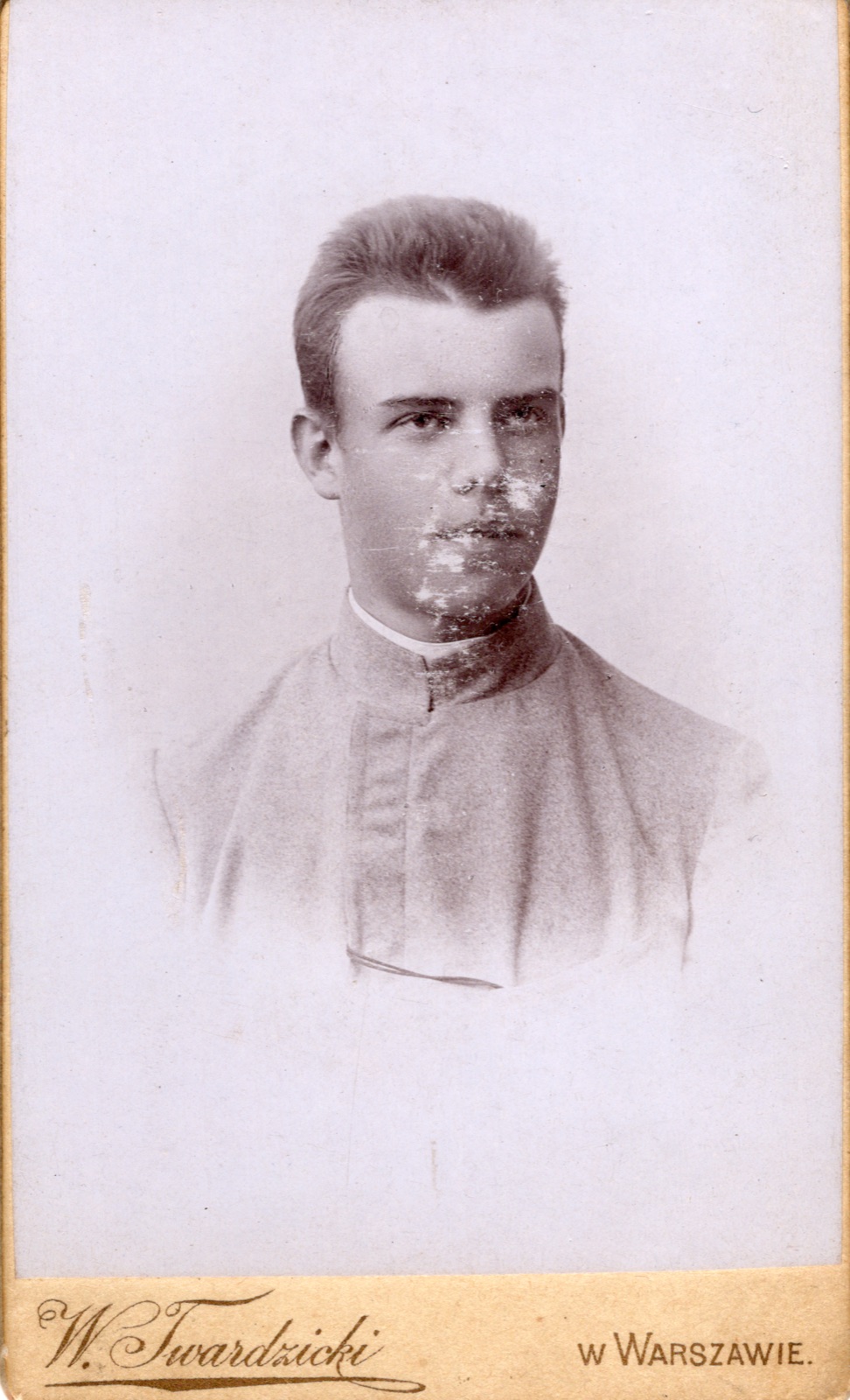portret młodego duchownego („P. Podgórski”, ok. 1895–1905)