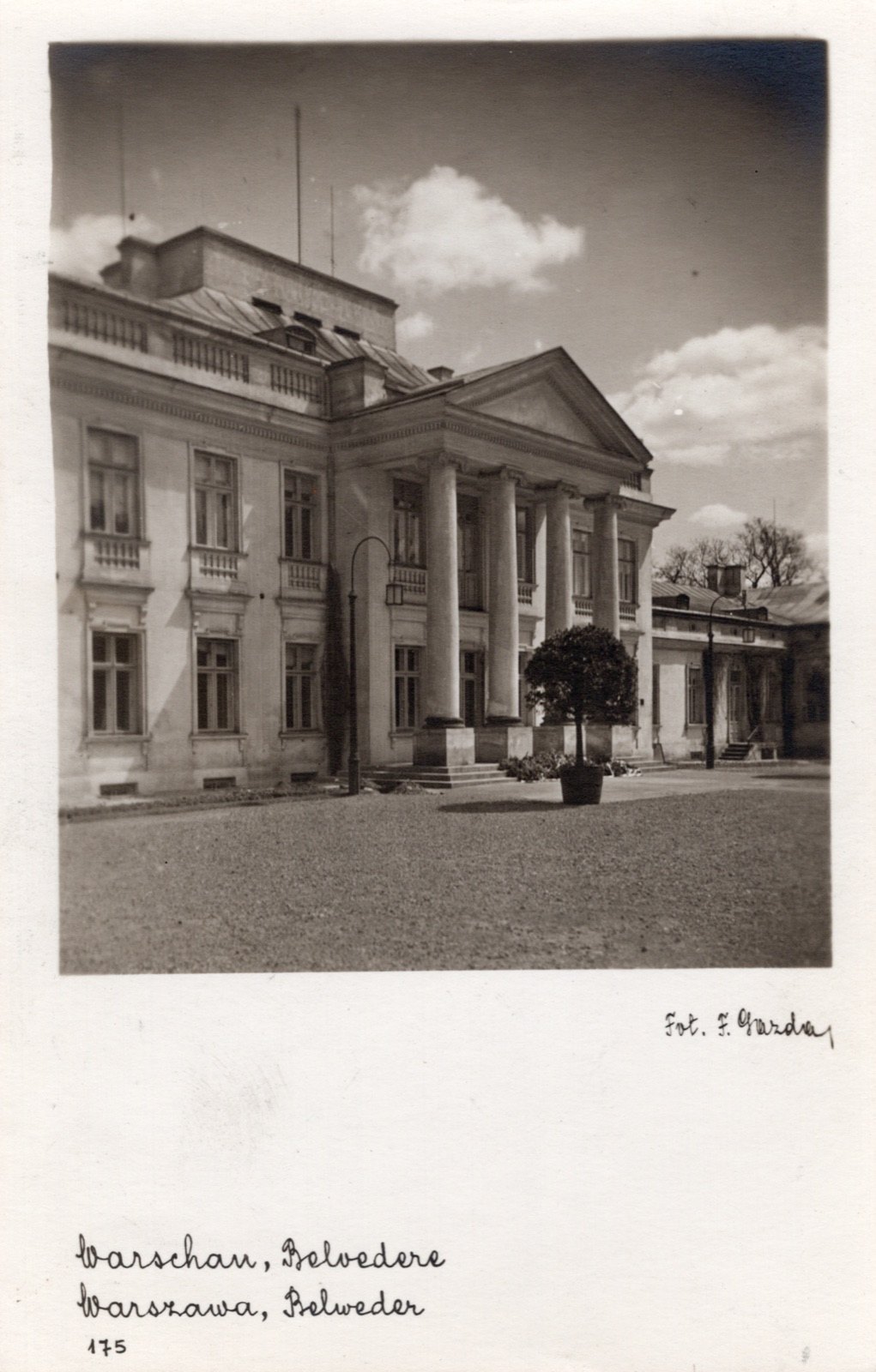 Belweder — nakład F. Gazdy z czasów okupacji