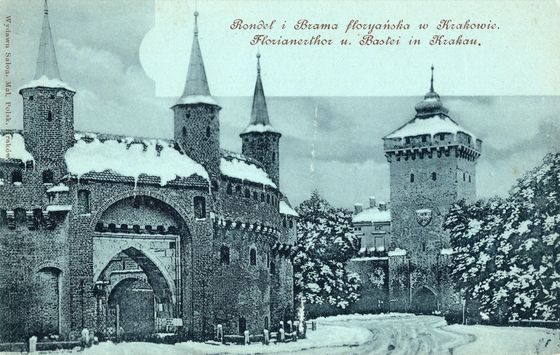 Śnieg na hełmach, niebieski karton