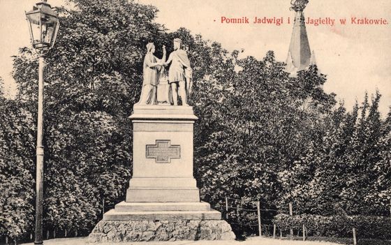 Jadwiga i Jagiełło na Plantach