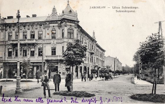 Zbieg ulicy Sobieskiego, wrzesień 1915