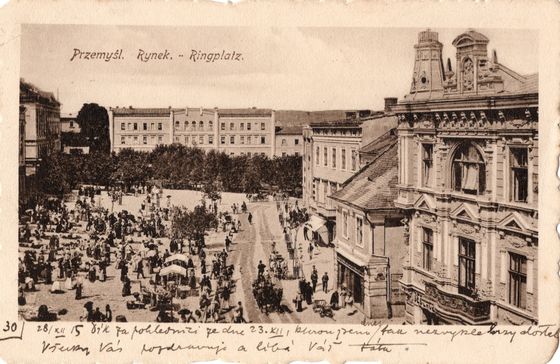 Rynek na karcie szpitala garnizonowego