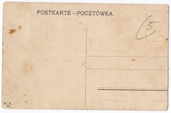 Odwrocie karty: Wysadzony nowy most, cenzura 1915